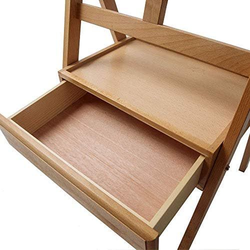  Mont Marte Signature Box Floor Easel, Beech Wood 43.5 x 44 x 150 cm (LxWxH), 17.13 x 17.32 x 59.1