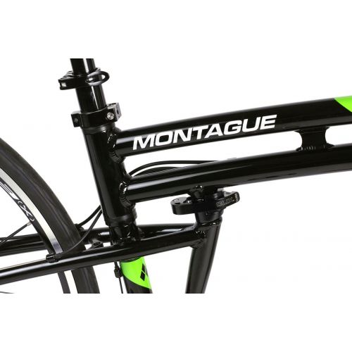  Montague Bikes Folding Bikes700c Pavement Hybrid Bike 30-Speed Road Bike with disc Brakes and a Carbon Fork Folding Mountain Bikes for Adults, Lightweight Folding Bike, Folding Bik