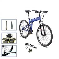 Montague Paratrooper Express Folding Bike,18-Speed Light Trail Bike with Suspension, Air Force Blue (18)-New Model