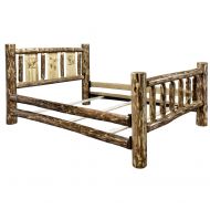 Montana Woodworks MWGCKBLZBEAR Glacier Country Collection King Bed Brown
