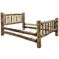 Montana Woodworks MWGCCAKBLZMOOSE Glacier Country Collection California King Bed Brown