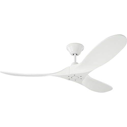  Monte Carlo 3MAVR52RZW Maverick II Energy Star 52 Outdoor Ceiling Fan with Remote Control, 3 Balsa Wood Blades, Matte White