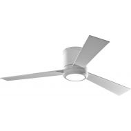 Monte Carlo 3CLYR52RZWD, Clarity Flush Mount 52 White Ceiling Fan with LED Light & Remote
