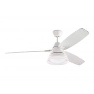 Monte Carlo 3NDR54RZWD-Nord 3Ndr54Rzwd Nord Modern Ceiling Fan with Led Light 54 inches Matte White