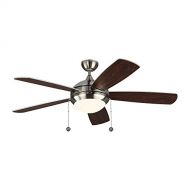 Monte Carlo Fans 5DIC52BSD Discus Classic Ceiling Fan, Brushed Steel