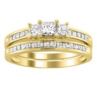 Montebello 14k Gold 1 1/2ct TDW Diamond Bridal Ring Set (H-I, I1-I2) by Montebello Jewelry