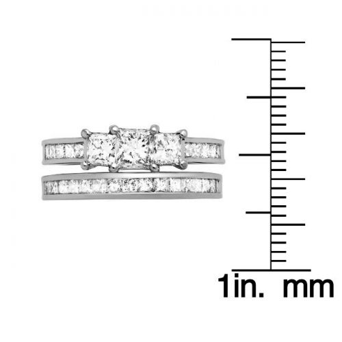  Montebello 14k Gold 1 12ct TDW Diamond Bridal Ring Set (H-I, I1-I2) by Montebello Jewelry