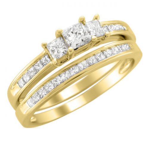  Montebello 14k Gold 1 12ct TDW Diamond Bridal Ring Set (H-I, I1-I2) by Montebello Jewelry