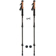 Montem Ultra Strong Anti-Shock Cork Hiking/Walking/Trekking Poles - One Pair