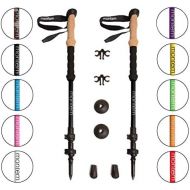 [아마존베스트]Montem Ultra Strong Trekking, Walking, and Hiking Poles - One Pair (2 Poles) - Collapsible, Lightweight, Quick Locking, and Ultra Durable