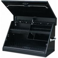 Montezuma - ME300B - 30-Inch Portable TRIANGLE Toolbox - Multi-Tier Design - 16-Gauge Construction - SAE and Metric Tool Chest - Weather-Resistant Toolbox - Lock and Latching System, Black, 30