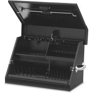 Montezuma - SM200B - 22.5-Inch Portable TRIANGLE Toolbox - Heavy-Duty Steel Construction - Metric and SAE Storage Chest - Weather-Resistant Toolbox - Lock and Latching System