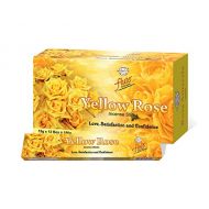 인센스스틱 monthlysupply Flute Yellow Rose Incense Sticks Floral Fragrance Masala Scent Approx. 180 Sticks