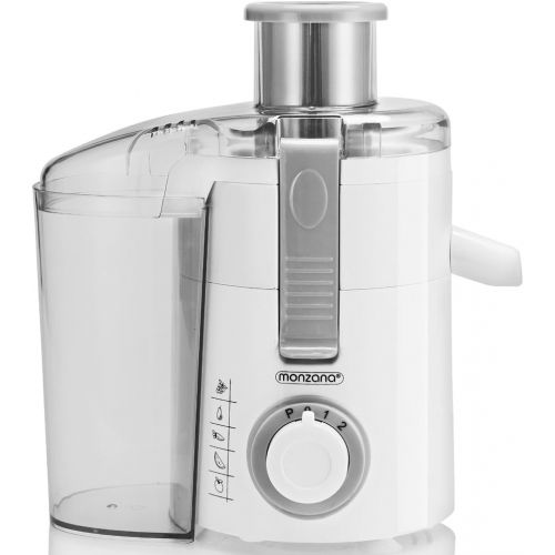  Monzana Entsafter Saftpresse Edelstahl Juicer Obstpresse Fruchtpresse Zitruspresse I 670 Watt I bis 20000 U/min I inkl. extra Saftbehalter I fuer Obst und Gemuese I elektrisch