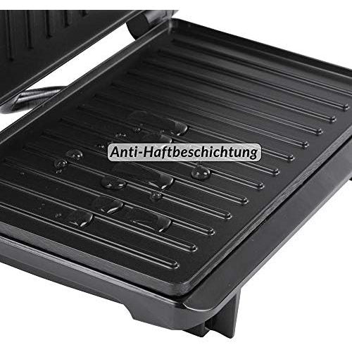  [아마존베스트]monzana Contact Grill, Table Grill - Non-Stick Coating - Sandwich Toaster, Panini Maker - BPA-Free