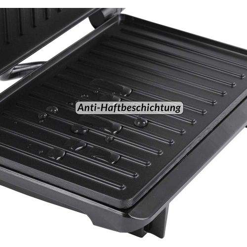  [아마존베스트]monzana Contact Grill, Table Grill - Non-Stick Coating - Sandwich Toaster, Panini Maker - BPA-Free