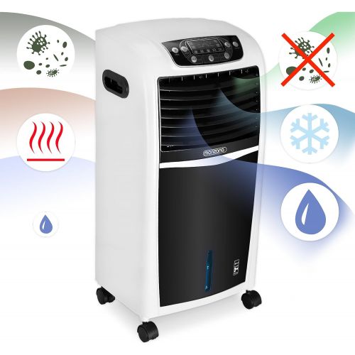  [아마존베스트]Monzana Air Conditioner 4-in-1 Remote Control 8 L Tank Timer Mobile Humidifier Fan Air Conditioner Ioniser Air Cooler