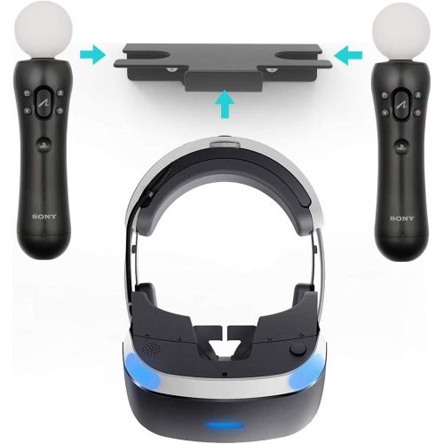  [아마존베스트]Monzlteck wall mount for ps4 VR, Headset ,Move Controller Holder,Space Saving