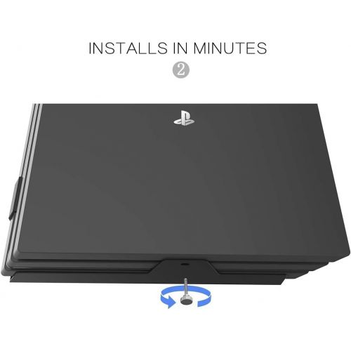  [아마존베스트]Monzlteck Wall Mount for PS4 pro, Near or Behind TV, Space Saving,Easy to Install