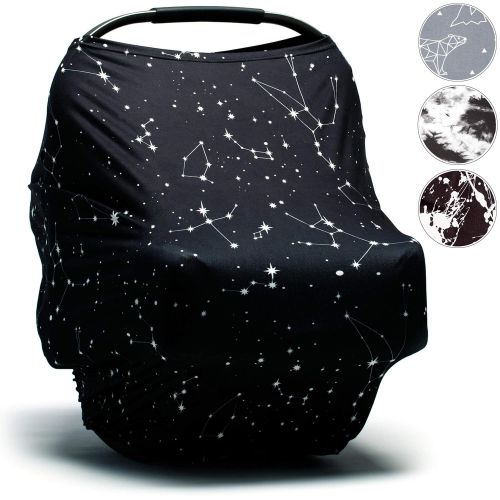  Moody Park Baby - Baby Car Seat Cover and Nursing Cover (Constellation Print)