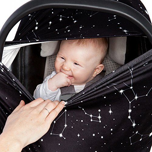  [아마존베스트]Moody Park Baby - Baby Car Seat Cover and Nursing Cover (Constellation Print)