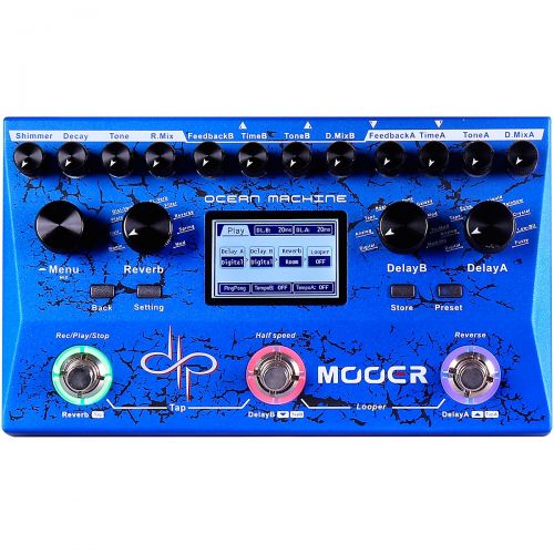  Mooer},description:Designed and developed over two years, in collaboration with Devin Townsend, the Mooer Ocean Machine is a high-fidelity professional Delay, Reverb and Looper uni
