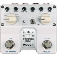 Mooer},description:Reecho Pro has 6 delay effects and with Tap Tempo function which makes adjusting the delay time much easier. From clean digital delay to psychedelic Galaxy Delay