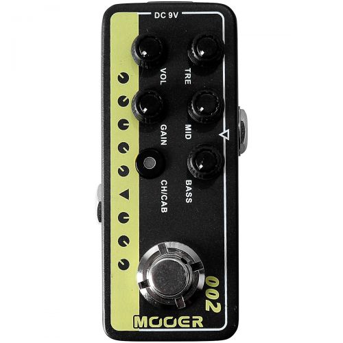  Mooer},description:Mooer micro preamps are sonically accurate digital recreations of the preamp sections of popular tube amplifiers. They were developed by directly analyzing real