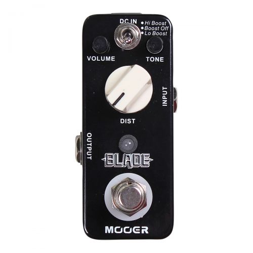  Mooer},description:A full metal casing makes this pedal durable and road ready, and like most great effects pedals it has true bypass. The Blade by Mooer features three working mod