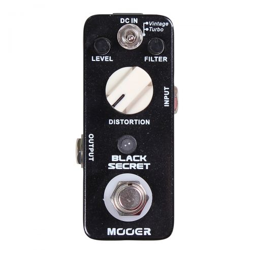  Mooer},description:The Black Secret Distortion pedal captures the classic Rat tone made famous in the 70s and 80s. The pedal features two modes: Vintage and Turbo. Both modes are v