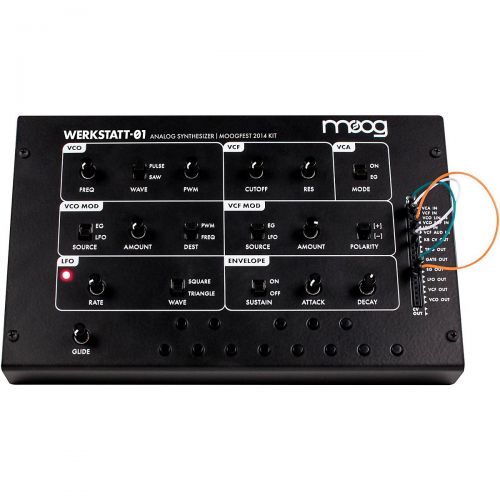  Moog},description:The Werkstatt-1: Moogfest 2014 Kit is for anyone who loves all things Moog, and for anyone else whos interested in an affordably priced synthesizer with a huge a