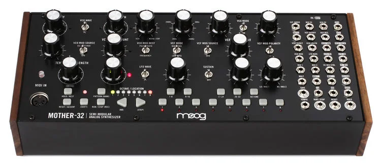  Moog Mother-32 Semi-modular Eurorack Analog Synthesizer and Step Sequencer