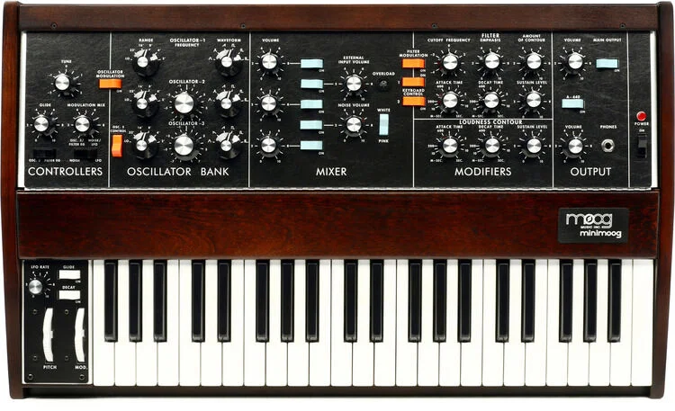  Moog Minimoog Model D Analog Synthesizer - Appalachian Cherry Demo