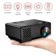 /Mooka MOOKA Mini Projector with 170 Display 2400Lux, 50,000 Hour LED, 50% Brighter HD Video Projector 1080P Supported, Compatible with Amazon Fire TV Stick, DVD, HDMI, VGA, USB, AV, SD f