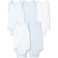 Moon+and+Back Moon and Back Baby Set of 5 Organic Sleeveless Bodysuits