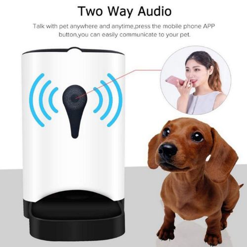  Moon mystery-pet feeder Pet Feederuk/UK/Au/EU 4.5L Pet Feeder WiFi Remote Control Fashion Smart Automatic Pet Feeder Dogs Cat Food Rechargable with Video Monitor