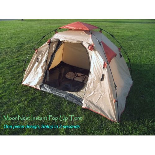  MoonNestTent Instant Setup One Piece Camping Tent