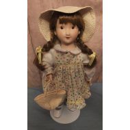 /MoonbearConnections Gorham Holly Hobbie Musical Porcelain Doll Holly Hobbie Anniversary Doll MIB With Doll Stand