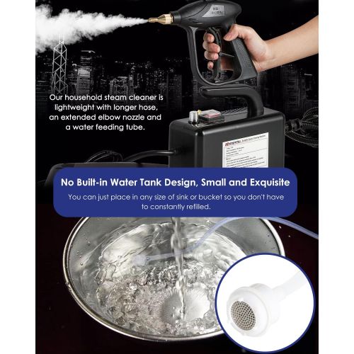  [아마존베스트]Moongiantgo 2600W High Temperature Pressurized Steam Cleaner Hand-held Portable Steam Cleaning Machine Automatic Pumping for Kitchen Toilet Car Seat (Controllable Steam Spray Gun,