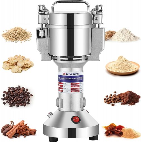  [아마존베스트]Moongiantgo Electric Grain Grinder Mill 150g Herb Spice Grinder Superfine Powder Machine Stainless Steel Pulverizer Dry Grinder (Capacity: 150g, 110V)