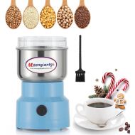 Moongiantgo Mini Spice Coffee Grinder Electric 10s Fast Grinding Multifunction Smash Machine Dry Grain Mill Grinder for Spices Seeds Rice Beans Seasonings (Blue, 110V)