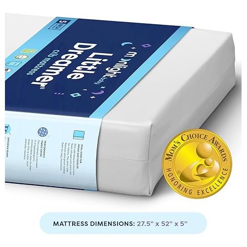  Moonlight Slumber Little Dreamer Crib Mattress - Firm, Dual Sided, Standard Size, Waterproof, 5in.