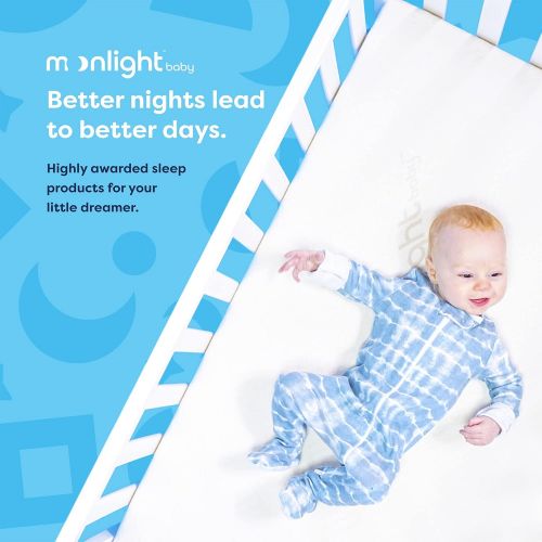  Moonlight Slumber Dual Sided Baby Crib Mattress. Firm Sided for Infants Reverse to Soft Side for Toddlers. Easy to Clean Waterproof and Odor Resistant (Little Dreamer)