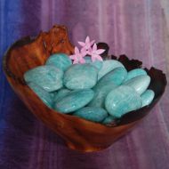 /MoonriseCrystal 1 Amazonite - Ethically Sourced Crystal, 1 Inch Tumbled Stone, Pocket Stone