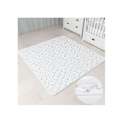  Premium Foam Baby Play Mat 50''x50'', One-Piece Crawling Mat Non Slip Cushioned Baby Mats for Playing, Baby Floor Play Mat