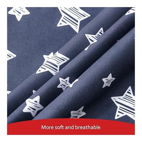  Bassinet Sheets Set 4 Pack for Baby Boy, Universal Fit for Oval, Hourglass and Rectangular Mattress, Navy