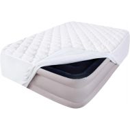 Moonsea Queen Mattress Pad Thick Quilted Mattress Topper Air Mattress Cover, Super Soft Breathable and Noiseless Down Alternative Fiber Extra Thick Mattress Pad with Deep Pocket Fits Up to