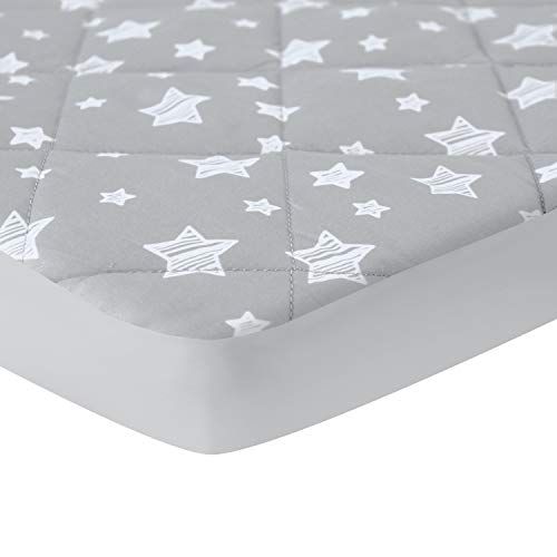  Moonsea Pack and Play Sheet Quilted, Breathable Thick Playpen Sheets, Lovely Print Mattress Cover 39×27×5 Fits Portable Mini Cribs, Suitable for Graco Play Yards and Foldable Mattress Pack