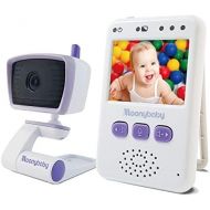[아마존베스트]Baby Monitor with Camera and Audio by Moonybaby, Long Battery Life, Long Range, Non-WiFi, Color Screen, Auto Night Vision, 2 Way Talk Back, Zoom in, Power Saving and VOX, Voice Act