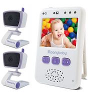 Moonybaby $79.99 Today!! MoonyBaby Handheld Compact Video Baby Monitor, 2 Cameras Pack, EasyCarry, Pocket-Sized Full Color Screen, AUTO Night Vision, Talk Back, Zoom-in, Long Range and Big B